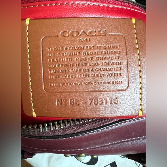 COACH 1941 Badlands Satchel With Western Rivets - Picture 9 of 16